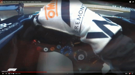 George Russell's Helmet Cam at Monza _ 2021 Italian Grand Prix - YouTube - Mozilla Firefox 2021. 09. 15. 20_12_24.png